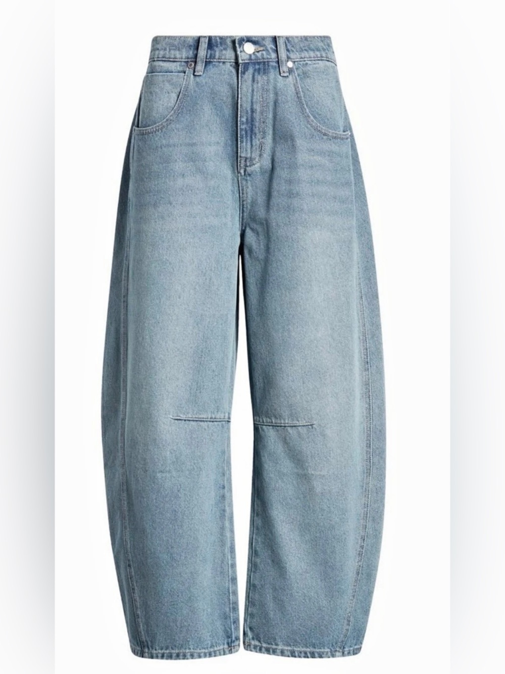 Nordstrom PTCL Loose Distressed Barrel Leg Jeans Waist 26